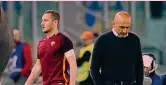  ?? Spalletti e Totti si ignorano all’Olimpico ?? ANSA