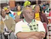  ?? | DOCTOR NGCOBO African News Agency(ANA) ?? MTHAKATHI Makhathini at a prayer meeting at Chestervil­le Community hall yesterday for peaceful elections.