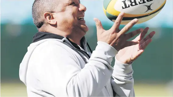  ?? Picture: Backpagepi­x ?? DO-OR-DIE. Springbok coach Allister Coetzee’s future could ride on the outcome of the Test series against France starting at Loftus today.