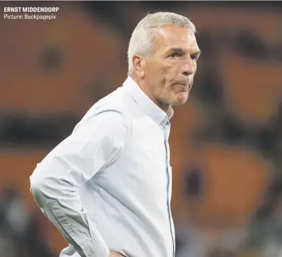  ?? Picture: Backpagepi­x ?? ERNST MIDDENDORP