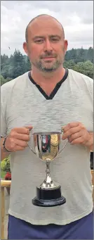  ??  ?? Ryan McGlynn, winner of the James Mundell Memorial Open.