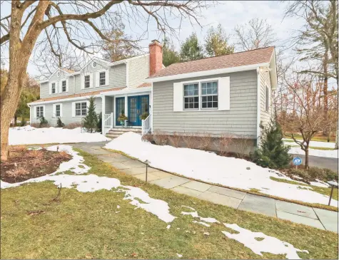  ?? Contribute­d ?? This four-bedroom home sited on 1.04 acres in the desirable Compo Beach area of Westport was completely rebuilt in 2004.