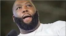  ??  ?? Killer Mike enjoys a real Southern breakfast.