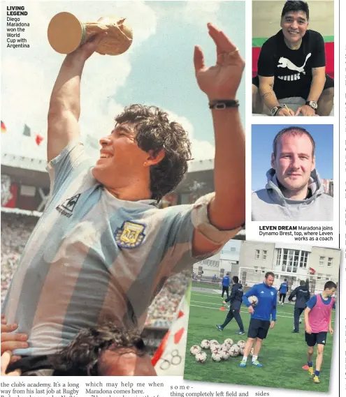  ??  ?? LIVING LEGEND Diego Maradona won the World Cup with Argentina