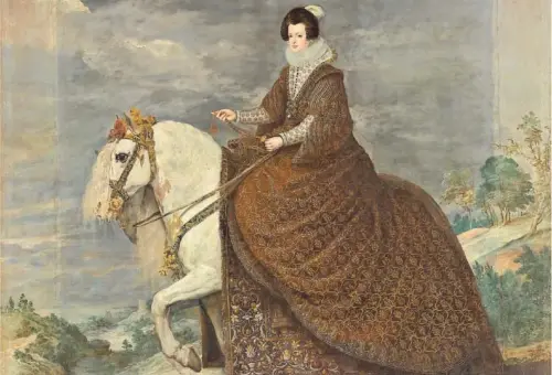  ?? ?? Isabel de Borbón a caballo (hacia 1635), de Diego de Velázquez.