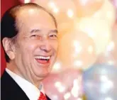  ?? AP FILES ?? Stanley Ho smiles during a party in 2006 to celebrate his 85th birthday in Hong Kong.