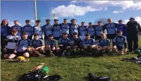  ??  ?? History makers: The Summerhill College senior hurling team who won the school’s first ever hurling title by beating St Colman’s Claremorri­s by 18 points last Wednesday at Toreen in County Mayo.