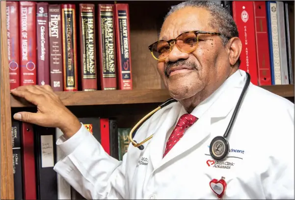  ?? (Special to the Democrat-Gazette/Cary Jenkins) ?? “Dr. Marvin Murphy, I thought, was hard on me. … Midway through my second year, we had a discussion and he said, ‘No, Joe, I’m not hard on you. You’re going to be the first black person the university ever trained [in cardiology]. You can’t be an average fellow. I’m going to make you better.’”