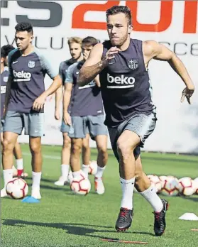  ?? FOTO: FCB ?? El Barça combina circuitos físicos pero siempre con el balón presente