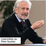  ?? CONCERNS: Sir Peter Soulsby ??