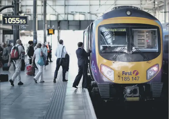  ??  ?? Passengers using Leeds station want easy and fast connection­s to other great cities in the North while improvemen­ts to infrastruc­ture would also boost the region’s economy.