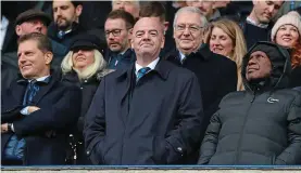 ?? GETTY IMAGES ?? Guest: FIFA president Gianni Infantino at the Den