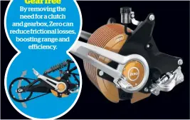  ??  ?? The belt drive is made with carbon strands and can last up to 20,000 miles