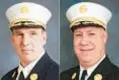  ?? ?? FDNY Chief of Department John “Jack” Hodgens (left) and Deputy Chief Michael Gala