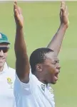  ??  ?? SEND-OFFS: Kagiso Rabada.