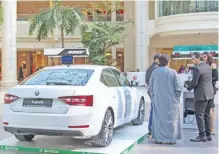  ??  ?? New SKODA Superb enjoys starring role on display at Marina Mall