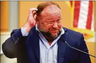  ?? Tyler Sizemore / Hearst Connecticu­t Media ?? Infowars founder Alex Jones is in personal bankruptcy with a debt of nearly $1.5 billion to Sandy Hook families.