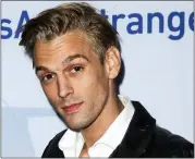  ?? ASSOCIATED PRESS FILE PHOTO ?? Singer Aaron Carter arrives at a premiere of “Saints & Strangers” at the Saban Theater in Beverly Hills, Calif., Nov. 9, 2015