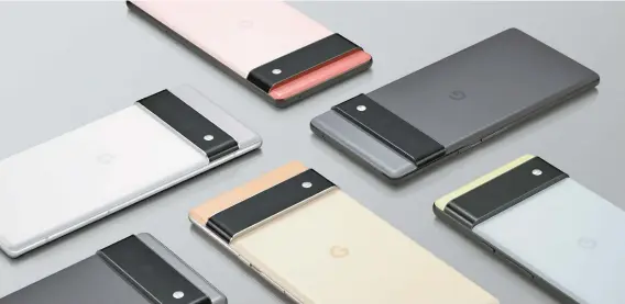  ?? GOOGLE VIA AGENCE FRANCE-PRESSE ?? La date de sortie du Pixel 6 est prévue plus tard cette année.