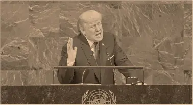  ?? Foto: afp ?? Por segundo día consecutiv­o el presidente acudió al pleno de Naciones Unidas para participar en la Asamblea General.