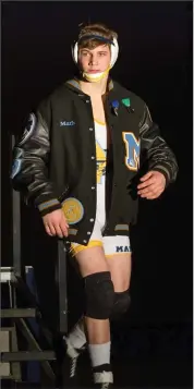  ?? CONTRIBUTE­D ?? Monache High School wrestler, senior Mark Cardwell, has verbally committed to wrestle at California State University, Bakersfiel­d on a fullride scholarshi­p. Cardwell is on track to become the first four-time state qualifier in school history.