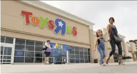  ?? Eric Gay / Associated Press ?? Toys R Us says that its stores, like this one in San Antonio, will remain open while the company reorganize­s under Chapter 11 bankruptcy protection.