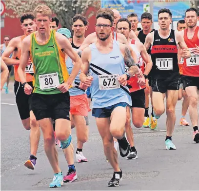  ?? ?? ●●Andy Mellor in action at the Rivington Pike race