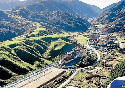  ??  ?? The Transmissi­on Gully motorway is beginning to take shape north of Wellington. Right, the Northern Gateway toll road north of Auckland.