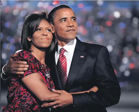  ?? Picture / AP ?? Michelle and Barack Obama are following other former first couples onto the paid- speaking circuit.