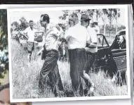  ??  ?? ABOVE: A distraught Bill Mackay at the site near Townsville where the bodies of his daughters Judith, 7, and Susan, 5, were found. BELOW FROM TOP: Judith Mackay, Susan Mackay, Catherine Graham, Marilyn Wallman.