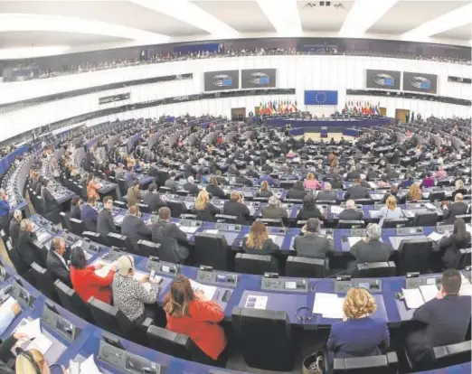  ?? // EP ?? Un momento de la votación, ayer, en el Parlamento Europeo