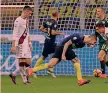  ??  ?? INTER-TORINO 2-1● 26 OTTOBRE 20162’ dalla fine: Icardi in area stoppa si gira e calcia a all’incrocio: 2-1!