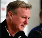  ??  ?? Northern Ireland manager Michael O’Neill saw his side fail to qualify for the World Cup this week