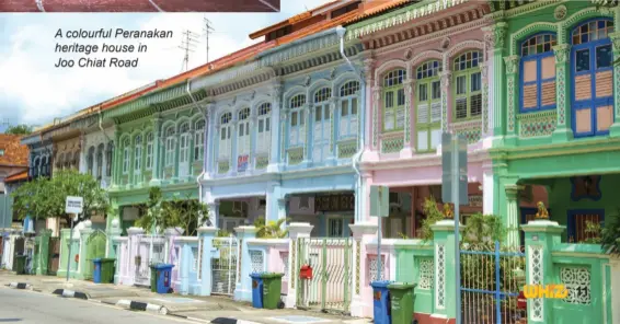  ??  ?? A colourful Peranakan heritage house in Joo Chiat Road