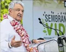  ?? EL PAÍS ?? Investigac­ión. López Obrador durante un evento de Sembrando vida.