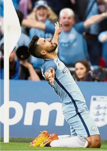  ??  ?? Please release me: Sergio Aguero was dropped by Manchester City manager Pep Guardiola on several occasions last season. — AP