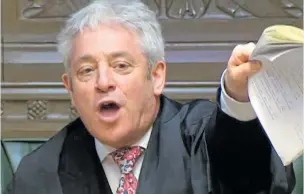  ??  ?? Speaker John Bercow loses patience trying to order Ian Blackford to sit down