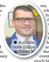  ??  ?? Auction boss Simon Jones