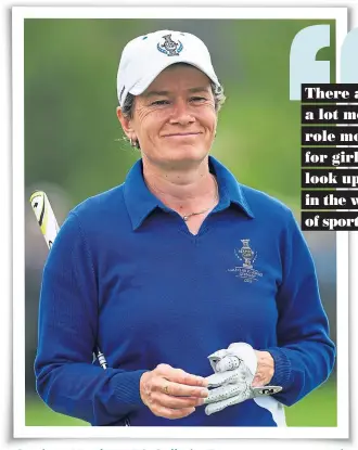  ??  ?? Catriona Matthew, 50, Solheim European team captain