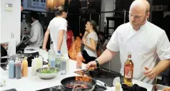  ?? DAVID RITCHIE African News Agency (ANA) ?? THE Superyacht Training Academy has been launched at the V&A Waterfront. The training kitchen is equipped just like a galley kitchen. |