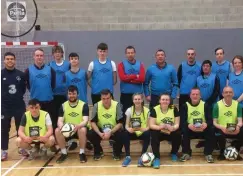  ??  ?? The coaches who completed FAI Player Developmen­t Plan 2 coaching which ran over four weeks in Summerhill College recently.