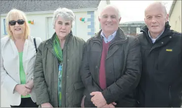  ?? (Pic: John Ahern) ?? L-r: Peggy Ryan, Eileen O’Callaghan, Liam O’Callaghan and Jimmy Ryan, who attended the St. Patrick’s Day parade in Ballylande­rs.