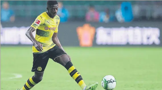  ?? FOTO: GETTY IMAGES ?? Ousmane Dembélé ya tiene precio, aunque muy caro Según Bild, el Borussia Dortmund ha puesto nuevo precio a su salida: 100 millones de euros