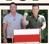  ?? ?? BALLS UP: Ant and Dec make the draw