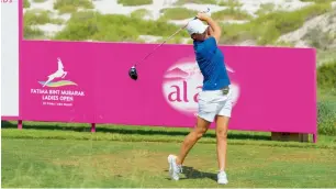  ?? — Supplied photo ?? Lee-Anne Pace at Fatima Bint Mubarak Ladies Open on Thursday.