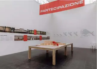  ?? ?? The idea of the Austrian pavilion was motivated by mounting criticism from local community and activist groups that the internatio­nal exhibition does not benefit the city’s po Matteo de Mayda, La Biennale di Venezia