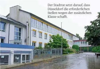  ??  ?? Die Sekundarsc­hule an der Bergstraße befindet sich im Aufbau, zugleich läuft die Theodor-Heuss-Realschule in dem Unterricht­sgebäude aus.