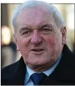  ?? ?? CONTEMPORA­RIES: Former Fine Gael leader Alan Dukes, left, and former taoisigh Bertie Ahern, centre, and Enda Kenny, right, attending Mr Bruton’s funeral yesterday