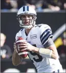  ?? CP PHOTO ?? Toronto Argonauts quarterbac­k Ricky Ray missed most of 2015 after undergoing shoulder surgery in the offseason.