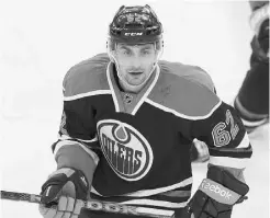  ?? LARRY WONG/ EDMONTON JOURNAL ?? Marc Arcobello suits up for the Oilers against Dallas on Feb. 6.